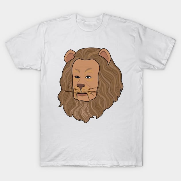 Cowardly Lion T-Shirt by Jakmalone